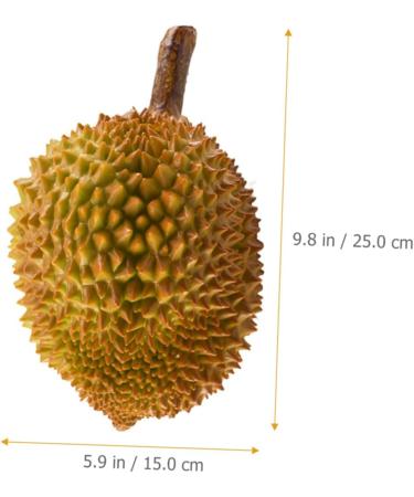 HOMSFOU 3pcs Artificial Imitation Durian Artificial Vegetable Decor Simulation Fruit Artificial Fruit Toy Lifelike Model Decoraciones Para Salas De Casa Fake Fruit Plastic Big Fruit Yellowx3pcs 25X15X15CMx3pcs - Buy Online on GoSupps.com