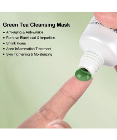 Green Tea Face Peel Mask - Blackhead Remover & Acne Deep Cleanser | Exfoliating Skin Care for All Skin Types - Buy Online on GoSupps.com