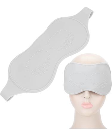 Qukaim Gel Cooling Eye Pad Gel Eye Pad Reusable Hot Cold Eye Compress Adjustable Silicone Eye Patch for Fatigue Relief Gray - Buy Online on GoSupps.com