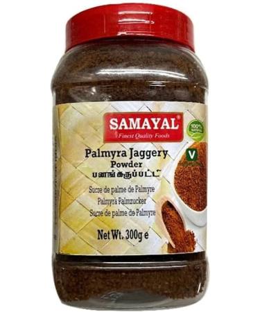 Samayal Palmyra Jaggery Powder Jar |300G | Natural Sweetener | No Preservatives Added | Jaggery Powder |Hand Crushed Gur Powder |Gluten Free | Indian Origin (Pack of 4)