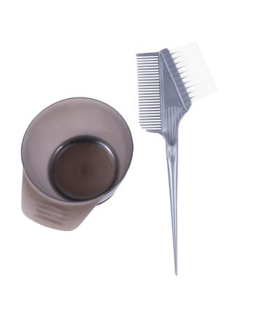 2 pi ces Bol de Teinture pour Cheveux avec Poign e Plastique Bol de Coloration avec chelle Accessoire Pratique pour Teinture DIY Kit Usage Professionnel et Couleur Al atoire