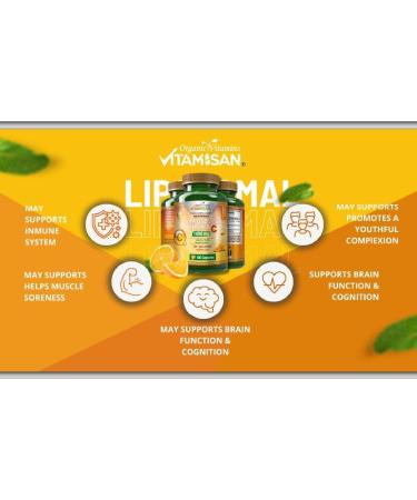 VITAMISAN Liposomal Vitamin C - 100 Capsules - High Absorption Ascorbic Acid - May Support Immune System & Collagen Reinforcement no GMO Powerful Antioxidant 100 Count (Pack of 1) - Buy Online on GoSupps.com