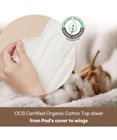 SANDEUL Sensitive Plus Organic Regular Pads - Unscented & with Wings | Organic Cotton Feminine Pads - Buy Online on GoSupps.com