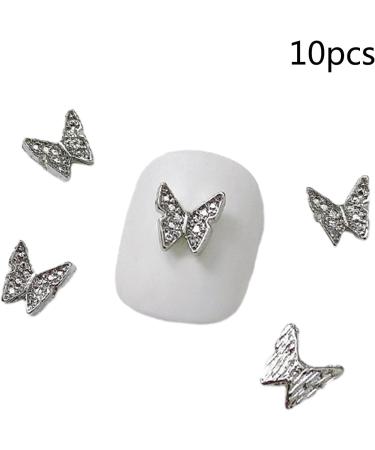 FEIlei 10Pcs 3D Butterfly Nail Charms for Nails Alloy Butterfly Nail Charms Decoration DIY Alloy Nail Butterfly Charms 15# - Buy Online on GoSupps.com