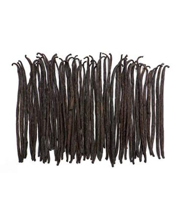 1/4 lb Bulk Bag  Grade B Tahitian Vanilla Beans  Native Vanilla  Premium Extract Whole Bean Pods  For Chefs and Home Baking, Cooking, & Extract Making  Homemade Vanilla Extract 4 Ounce (Pack of 1)