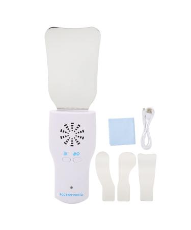 Dental Mirror Handle Dental Photography Mirror Prevents Fog LED Light Teeth Oral Cavity Mirror Handle with 4 Mirrors