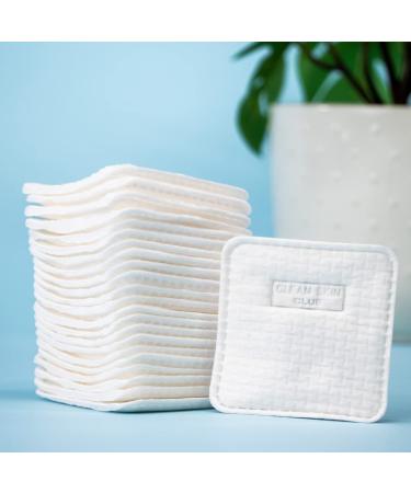 Clean Skin Club XL Face Pads - Triple Layered, Shed & Tear-Proof, Vegan Organic Cotton - 60CT - Buy Online on GoSupps.com