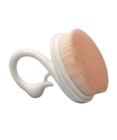 Beavorty 1Pc makeup brush makeup powder brush makeup gadgets buffing face brush makeup foundation facial tool cosmetics blush brush travel portable beauty products white artificial fiber