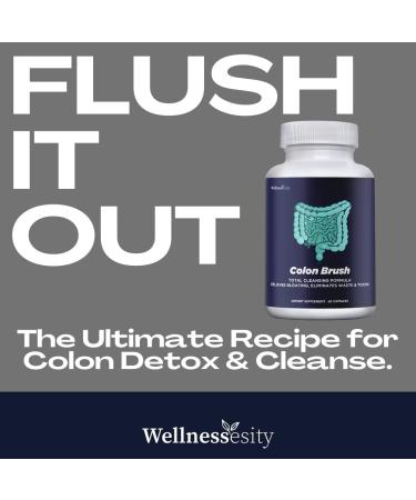 Colon Cleanse Detox Capsules for Fast Weight Loss - Natural Laxatives with Goldenseal, Bentonite & Buckthorn - Constipation Relief & Bloating Support - Non-GMO - 60 Capsules - Buy Online on GoSupps.com