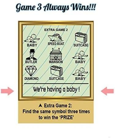 5PK Pregnancy Announcement Scratch Off Cards | Unique Keepsake for Sharing Pregnancy News - Buy Online on GoSupps.com