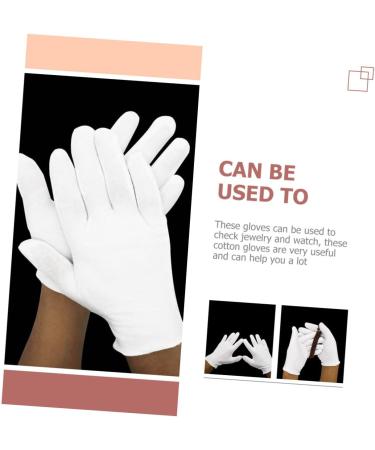 Healeved 80 Pairs White Cotton Gloves Washable Cotton Gloves Labor Gloves Viking Hair Accessories Cotton Gloves for Dry Hands Cotton Sleep Gloves Key Hider Outdoor Warm Jewelry Wen Wan Miss - Buy Online on GoSupps.com