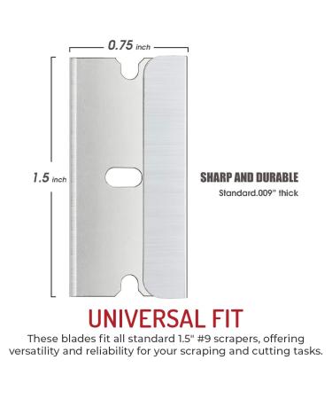 Buy Bulk Stainless Steel Single Edge Razor Blades | 100 Pack for Precision Shaving - International Shipping Available - Buy Online on GoSupps.com