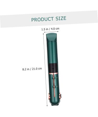Outanaya Curling Iron Hair Curler Hair Straightener Curler Curler Multifunctional Hair Straightener Hair Straightener Girl Hair Straightener Portable Curling Wand 21X4X3.5CM Green - Buy Online on GoSupps.com