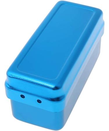 Klova Dental Bur Box - 72 Hole Aluminum Autoclave Sterilization Housing for Dental Tools & Oral Care - Silver - Buy Online on GoSupps.com