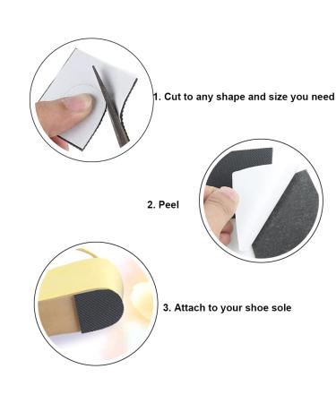 6 Pack Extra Thick Non Slip Shoe Grips for High Heels - Self Adhesive Shoe Pads Treads - Anti Slip Cushion and Sole Protector - Buy Online on GoSupps.com