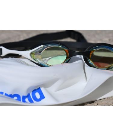 ARENA Men's Cobra Swipe Mirror Swimming Goggles - One Size Silver-Black | International Shipping Available - Buy Online on GoSupps.com
