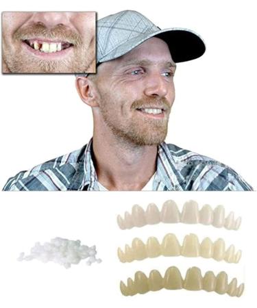 3-Part Temporary Dentures Set - Quick Tooth Replacement for Men & Women | Easy Thermal Repair Solution - Buy Online on GoSupps.com
