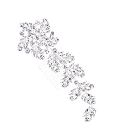 FRCOLOR Bridal Headwear Rhinestones Tiara Wedding Hair Accessories Rhinestone Hair Comb Crystal Hair Comb Rhinestone Headpiece Bridal Hair Accessories Alloy Bride up