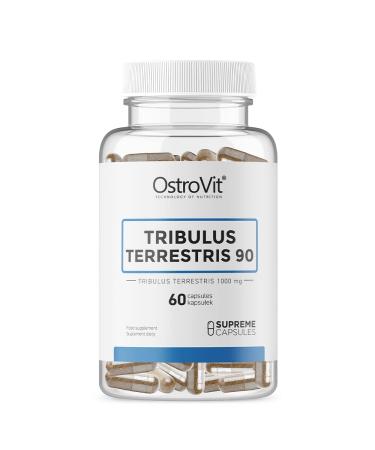 Ostrovit Tribulus Terrestris 90 Package of 1 x 60 Capsules - Testosteron Booster - 90% Saponine