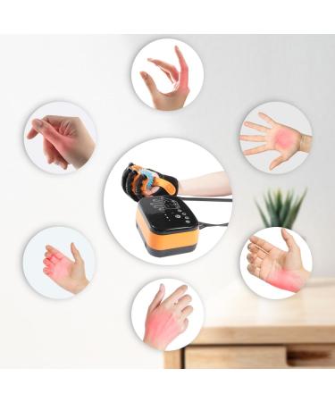 Irishom Rehabilitation Robot Gloves Hand Dysfunction Patient Training Device USB Chargeable LED Display Hemiplegia Hand Stroke Recovery Equipment with 8 Intensity 3 Training Modes L-M-US Orange - Buy Online on GoSupps.com