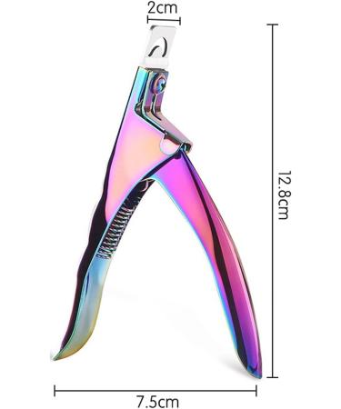 FURLOU Nail Clipper Fake Nail Tips Cutter Professional Clippers Straight Edge Material Manicure Guillotine Cut False Nails Accessories Tool Trimmer - Buy Online on GoSupps.com