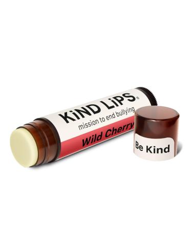 Kind Lips Wild Cherry Organic Lip Balm Natural Moisturizing Lip Care Single Tube Wild Cherry 1 Count (Pack of 1) - Buy Online on GoSupps.com