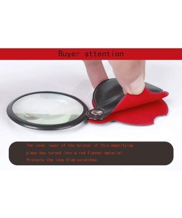 Magnifiers Folding Pocket Magnifier Portable 10x 60mm Optical Glass Magnifying Glass Reading Newspaper - Buy Online on GoSupps.com