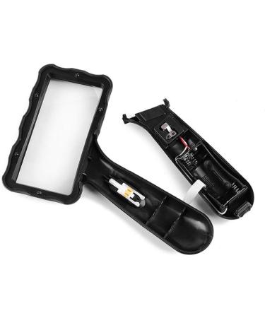 Loupe Magnifier for Hobbies Rectangular 10X Handheld Magnifier with 2 Bright LED Lights for Reading Newspaper Book Map Better Life - Buy Online on GoSupps.com