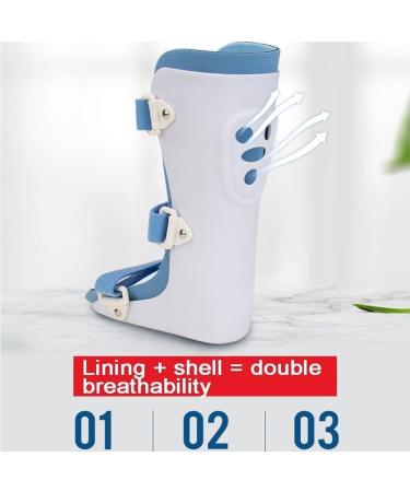 Adjustable Ankle Foot Orthosis for Drop Foot - X-Large Right Support Stabilizer | Flaccid Foot Drop & Dorsiflexion Movement - Buy Online on GoSupps.com