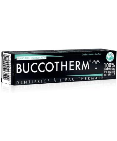 Buccotherm Toothpaste with Thermal Water Whitening - Organic Activated Charcoal 75 ml - Buy Online on GoSupps.com