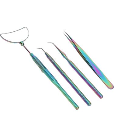  Shanrya Eyelash Extension Tweezers Mirror Set Eyelash Extension Mirror 4Pcs Detachable High Definition for Makeup Colorful - Buy Online on GoSupps.com