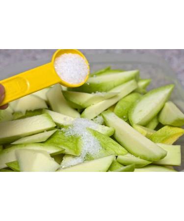 Al Amin Foods RIO LEMPA Green Mango in Brine - 32 oz Glass Jar (906g) - Authentic Salvadoran Mango Tierno en Solmuero - 19 oz Drained Weight - Shop Now! - Buy Online on GoSupps.com