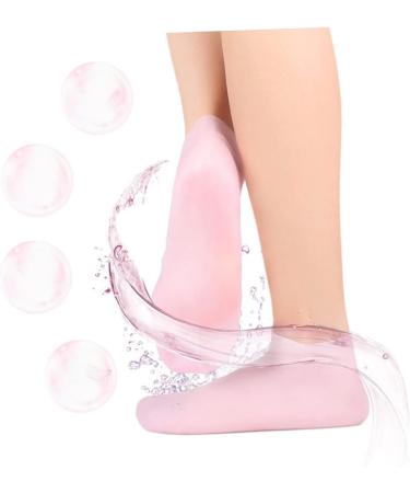 minkissy 3 Pairs Sock Spa Soften Skin Soles Moisturizer Spa Stocking Moisturizing Gel Booties Skin Protect Soles Moisturizing Foot Silicone Gel Foot Skin Sole Pad Sebs Pink Lotion Women's - Buy Online on GoSupps.com