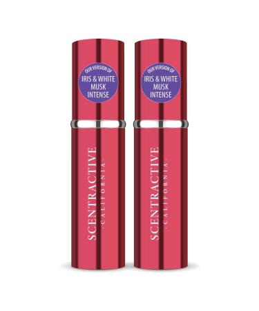 CA Perfume Impression of J. Mlon Iris & White Musk Intense For Women Replica Version Fragrance Dupes Concentrated Long Lasting Eau de Parfum Spray Refillable Atomizer Bottle 0.17 Fl Oz/5ml-X2 J. MLON IRIS & WHITE MUSK INTENSE IMPRESSION 0.34 Fl Oz (Pack o