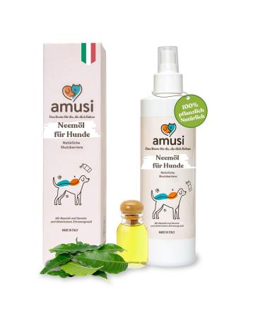 Amusi neem l tick spray for dogs 250 ml-natural protective spray for dogs tick protection against ticks insect spray & insect protection natural formula vegan without parabens and nickel - Buy Online on GoSupps.com