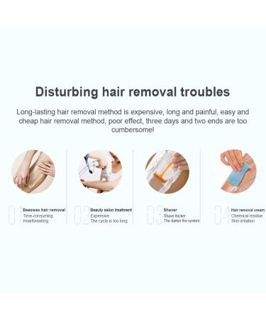 Crystal Hair Removal Eraser | Painless Hair Remover for Men and Women | Suitable for Legs, Arms, Back | Magic Hair Removal Device | Pink - Buy Online on GoSupps.com