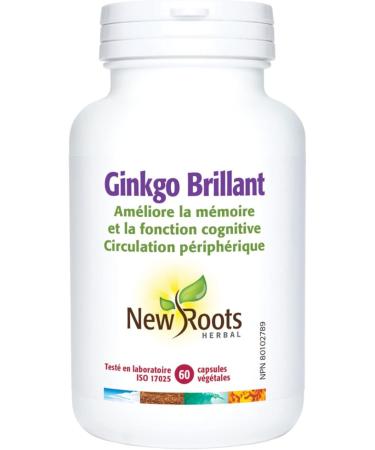 New Roots Herbal - Smart Ginkgo - 60 capsules - Cognitive Function and Memory - Buy Online on GoSupps.com