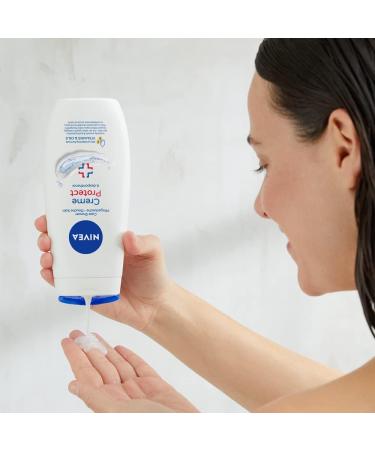 NIVEA Creme Protect Shower Cream Gel (250 ml) Moisturising Shower Gel with Dexpanthenol Vitamins C E and Precious Oils Body Wash for Women Cares for Dry Skin - Buy Online on GoSupps.com