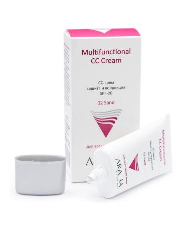 ARAVIA CC Cream SPF 20 - Multifunctional Face Cream Sand Tone 50ml | International Shipping - Buy Online on GoSupps.com