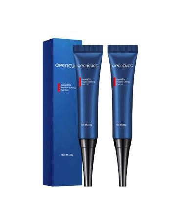 OPENEYES Awaken Peptide Lifting Eye Gel OPENEYES Peptide Eye Gel openeyes Lifting Eye Gel Peptide Depuffing Eye Gel Men Eye Cream Anti Aging Lifts Firming Anti-Wrinkle Eye Tightener (2PCS)