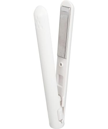Buy Portable White Hair Straightener | Even Heating Flat Iron for Perfect Hair Bangs | International Shipping - Buy Online on GoSupps.com