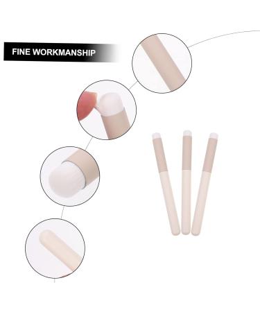 3pcs Multi-Use Makeup Brush Set - Lipstick Concealer & Smudge Brush for Women | Essential Cosmetics Tools - Buy Online on GoSupps.com