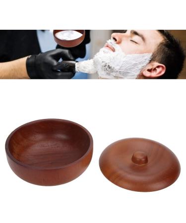 YFFTTKD Wooden Shaving Brush Bowl Set - Eco-Friendly Rubber Wood 9.6 x 4.5cm | Perfect Grooming Accessory - Buy Online on GoSupps.com