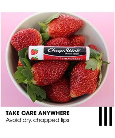 ChapStick Classic Strawberry Flavor 0.15 oz - Pack of 4 | Moisturizing Lip Balm - Buy Online on GoSupps.com