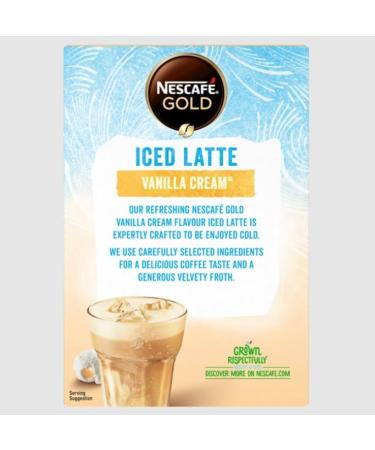 Dolce Gusto NESCAF Gold Iced Vanilla Instant Coffee 7 Sachets (Pack of 6 Total 42 Sachets) - Buy Online on GoSupps.com