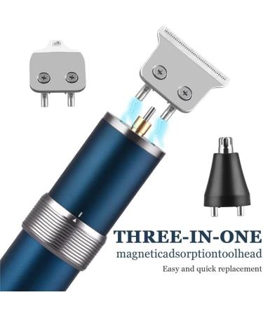 Pro Hair Clipper 3 in 1 Electric Hair Clippers Nose Beard Trimmer Portable Hair Styling Shavers Hair Cutting(Blue) - Buy Online on GoSupps.com