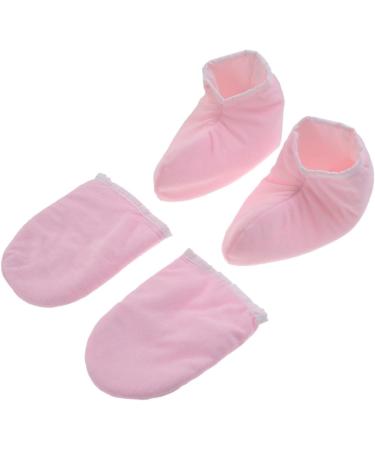 DOITOOL 4 Pairs Insulated Gloves Paraffin Wax Warmer Mittens Pumpkin Hat for Adults Mouse Costume Paraffin Bath Mitts Warm Gloves Beauty Gloves Thermal Gloves Foot Pink - Buy Online on GoSupps.com