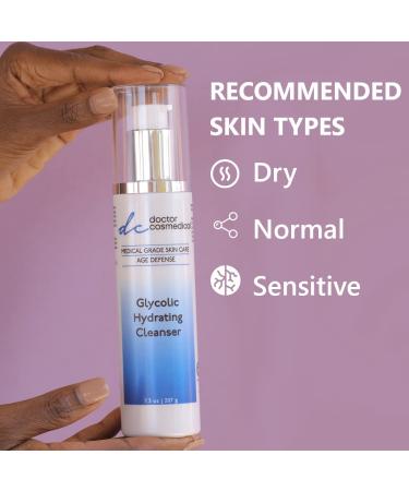 Buy Glycolic Hydrating Cleanser - Multi-Action Exfoliating Cleanser with Pro Vitamin B5 | Remove Dead Skin Cells - 7.3 Oz - Buy Online on GoSupps.com
