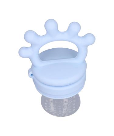 Baby Fruit Feeder - Silicone Choking Prevention & Soothing Baby Food Feeder for Meat (Light Blue) - International Shipping Available - Buy Online on GoSupps.com