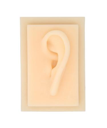 Earl model silicone acupuncture exercise model human ear in natural size shiny texture lively shape comfortably soft human ear model for teaching (left)
